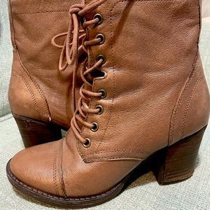 Steve Madden Booties, Size 7, Brown/ Cognac